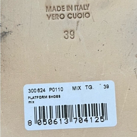 Alysi Leather Platform Shoes 39 NWOB - Picture 14 of 16